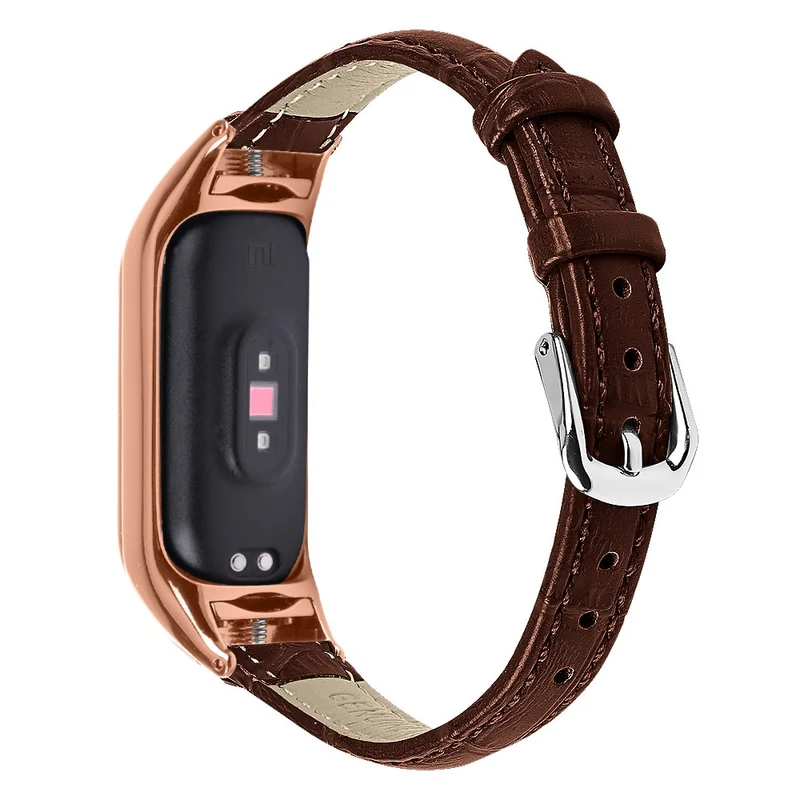 Absolut Modisch Xiaomi Smart Band 8 Echtes Leder Armband