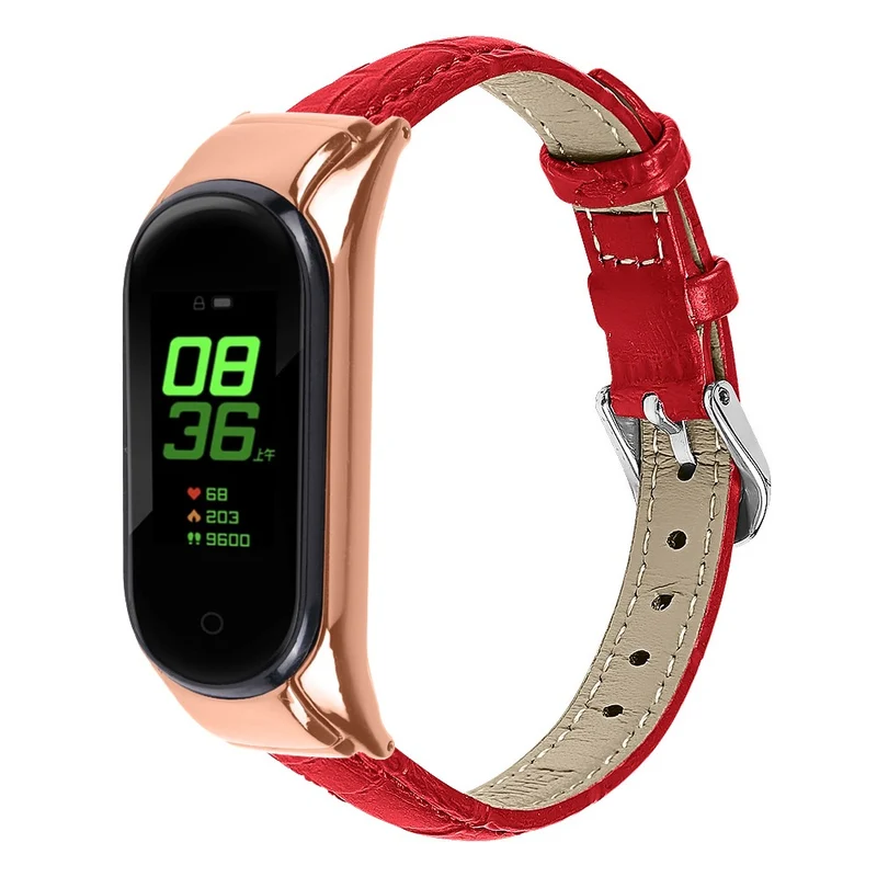 Absolut Modisch Xiaomi Smart Band 8 Echtes Leder Armband