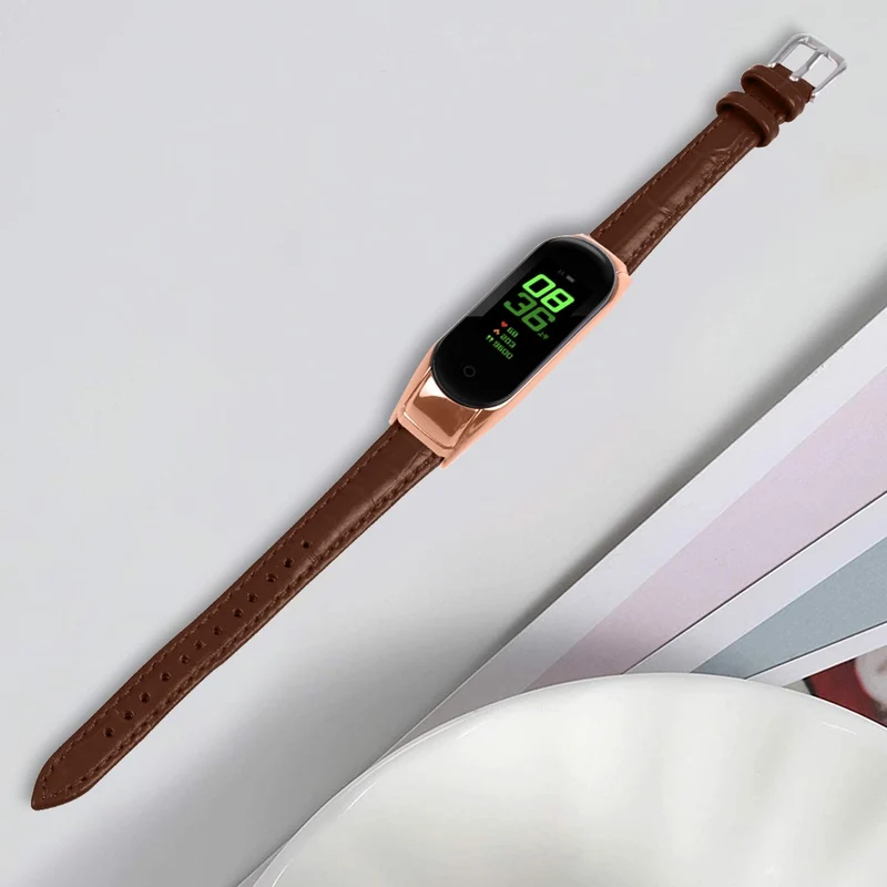 Absolut Modisch Xiaomi Smart Band 8 Echtes Leder Armband