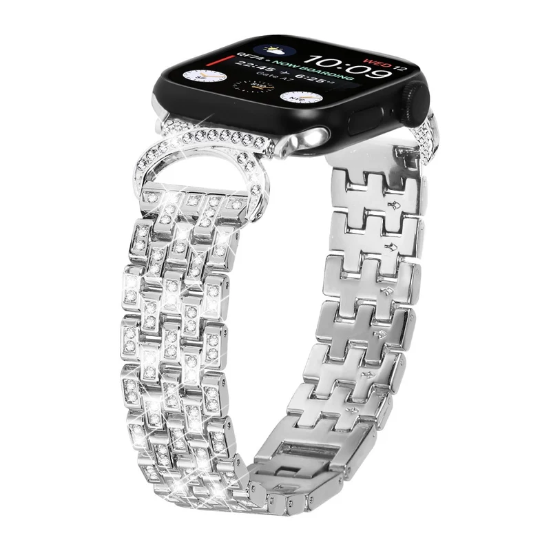 Süß Apple Smartwatch Metall Und Strass Universell Armband