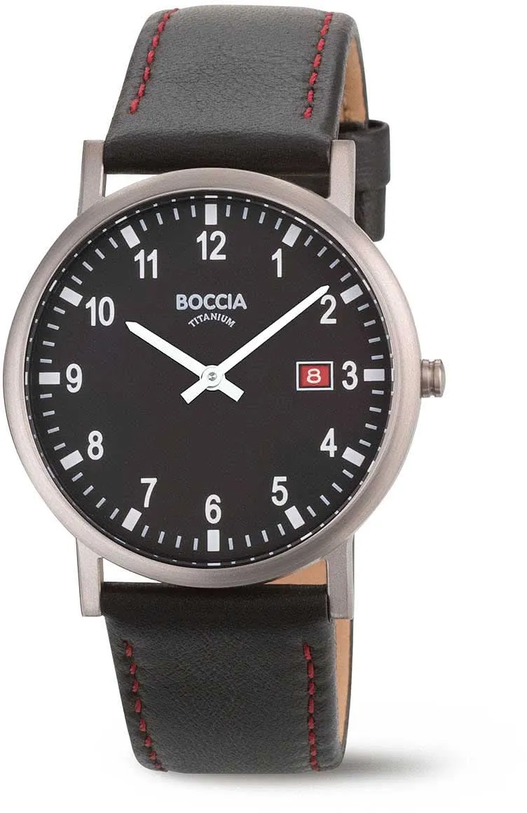 Boccia 3619-01 Herrenuhr - Reintitan - Leicht & Antiallergisch