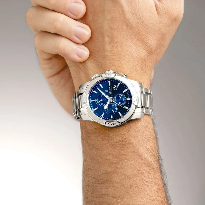 Festina Timeless Chronograph F20704/4 Herrenuhr • Sportlicher Chronograph • Edelstahl