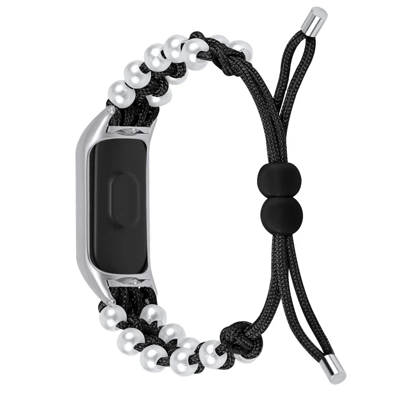 Xiaomi Smart Band 8 faux pearl décor nylon strap - Colorful