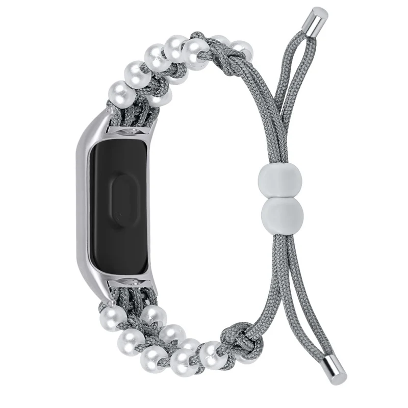 Xiaomi Smart Band 8 faux pearl décor nylon strap - Colorful