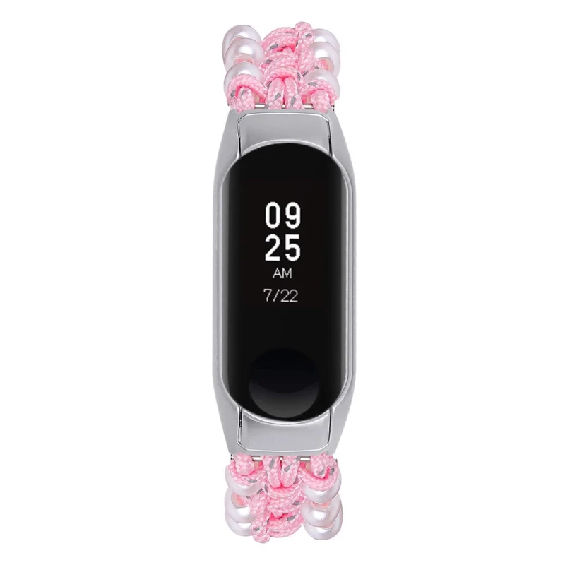 Xiaomi Smart Band 8 faux pearl décor nylon strap - Colorful