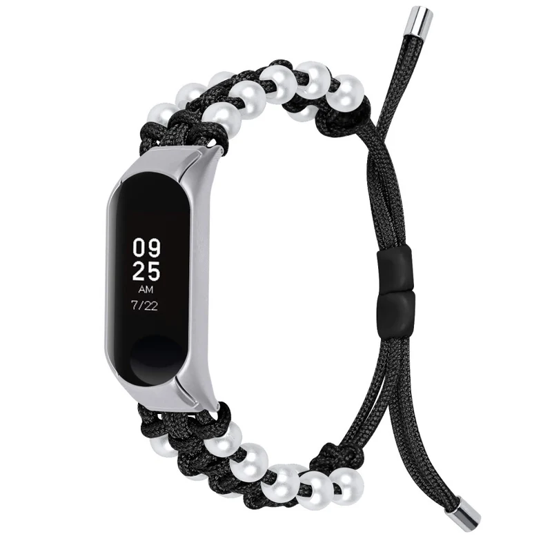 Xiaomi Smart Band 8 faux pearl décor nylon strap - Colorful
