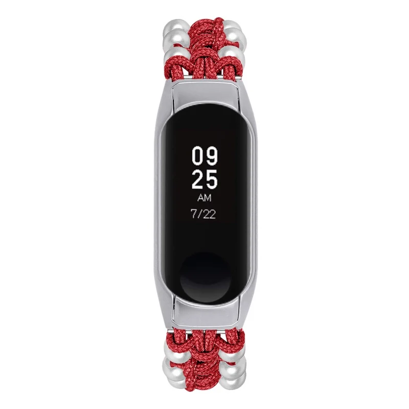 Xiaomi Smart Band 8 faux pearl décor nylon strap - Colorful