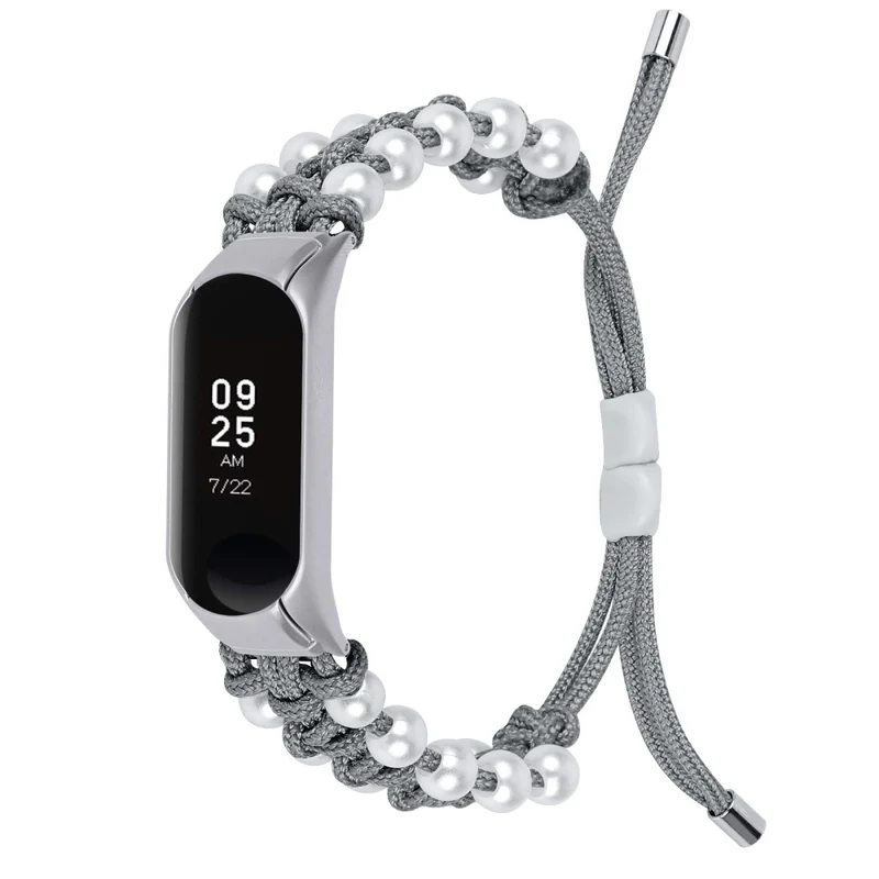Xiaomi Smart Band 8 faux pearl décor nylon strap - Colorful