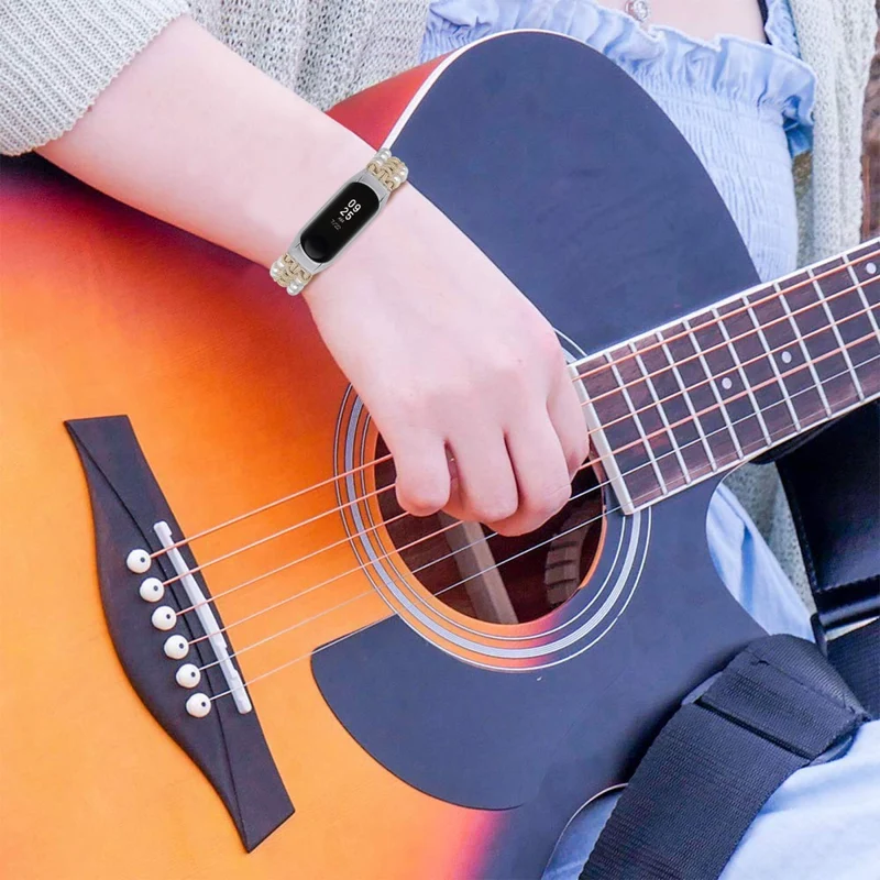 Xiaomi Smart Band 8 faux pearl décor nylon strap - Colorful