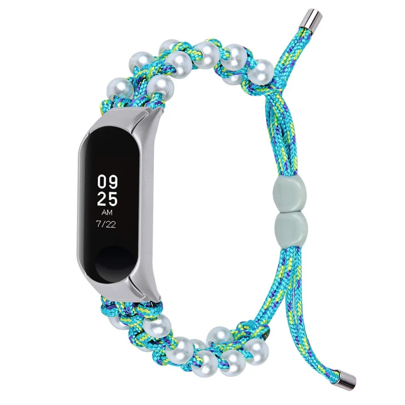 Xiaomi Smart Band 8 faux pearl décor nylon strap - Colorful