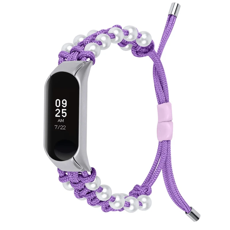 Xiaomi Smart Band 8 faux pearl décor nylon strap - Colorful