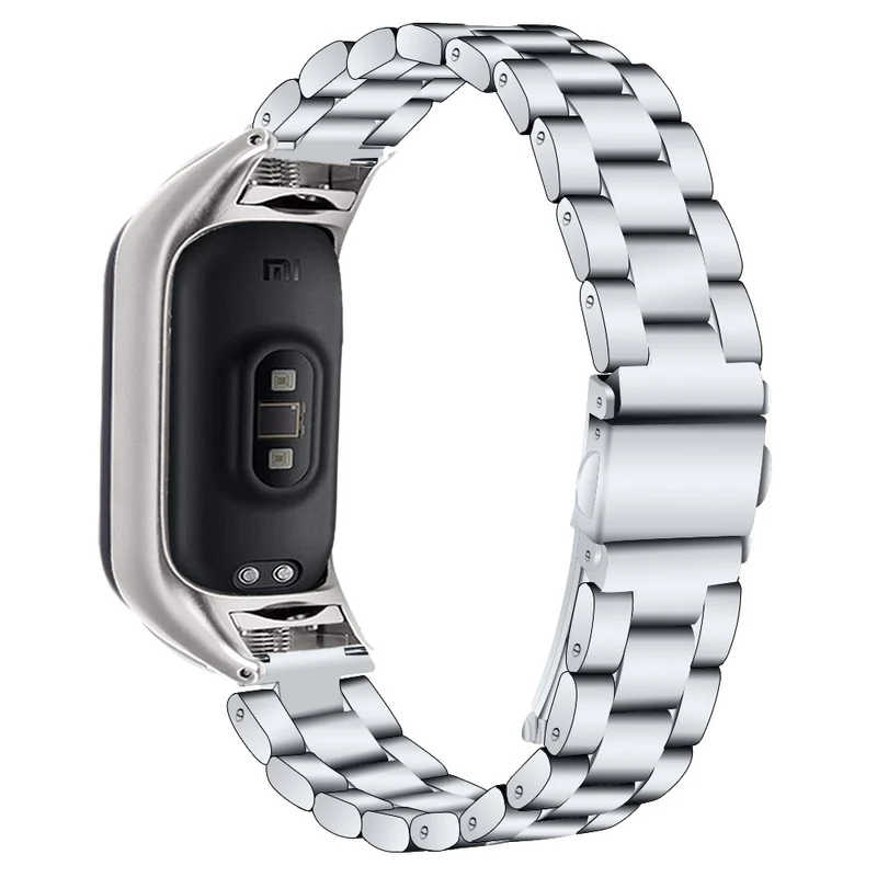 3 bead stainless steel strap for Xiaomi Smart Band 8