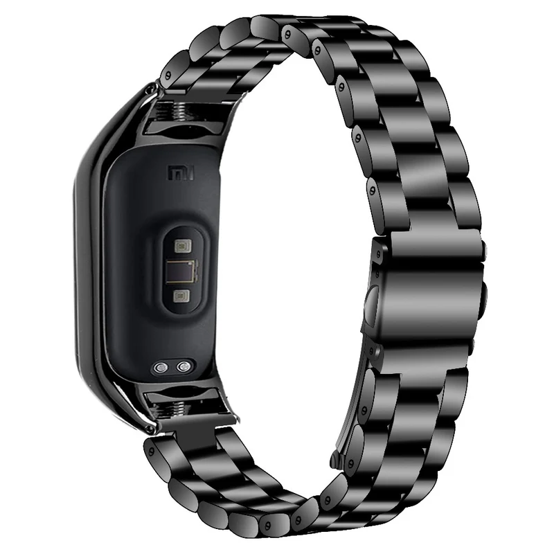 3 bead stainless steel strap for Xiaomi Smart Band 8