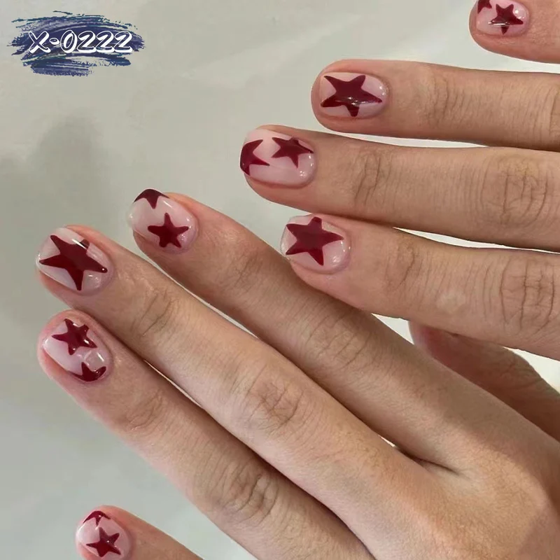 Stern-Themen Acryl-Nagelkunst
