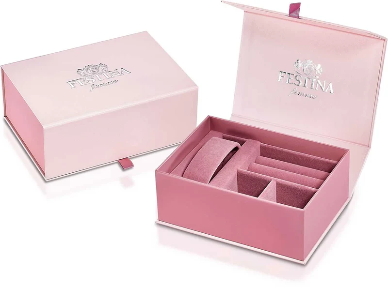 Festina Mademoiselle F20700/4 Damenuhr • Elegantes Zirkonia-Design • Hochwertiger Edelstahl