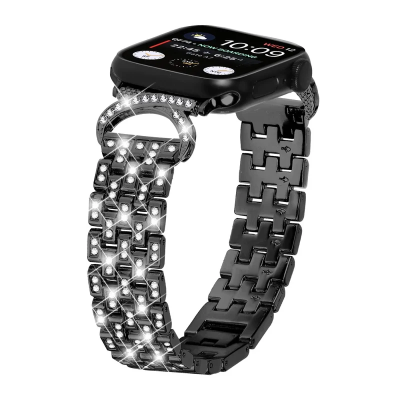 Schön Apple Smartwatch Metall Und Strass Universell Armband
