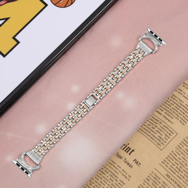 Schön Apple Smartwatch Metall Und Strass Universell Armband