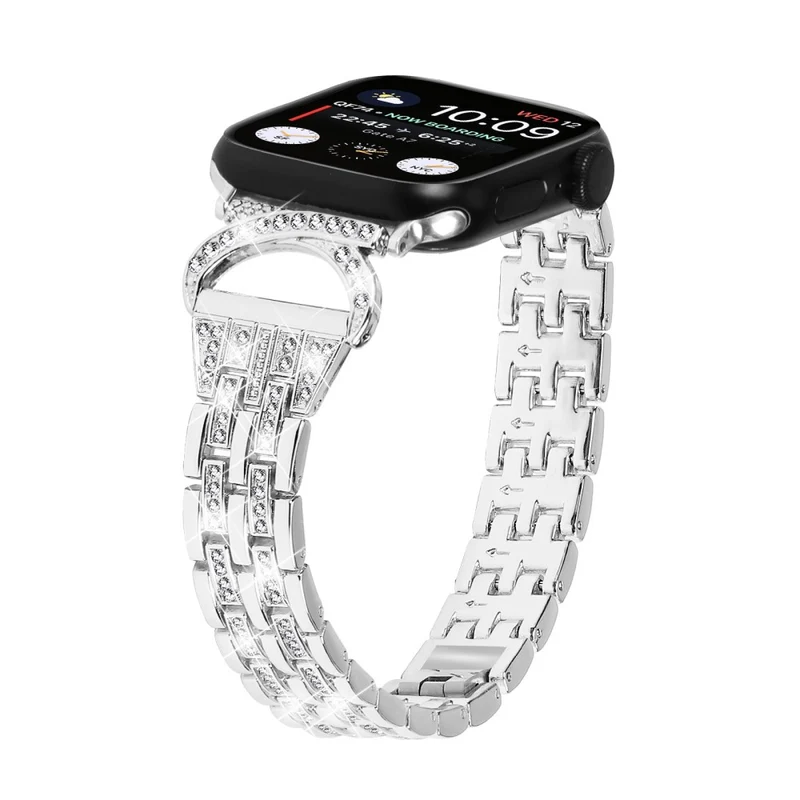 Schön Apple Smartwatch Metall Und Strass Universell Armband