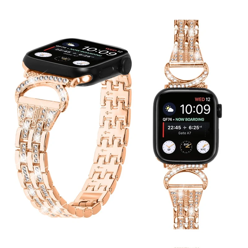 Cool Apple Smartwatch Metall Und Strass Universell Armband