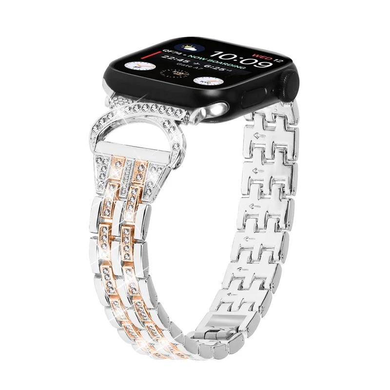 Cool Apple Smartwatch Metall Und Strass Universell Armband