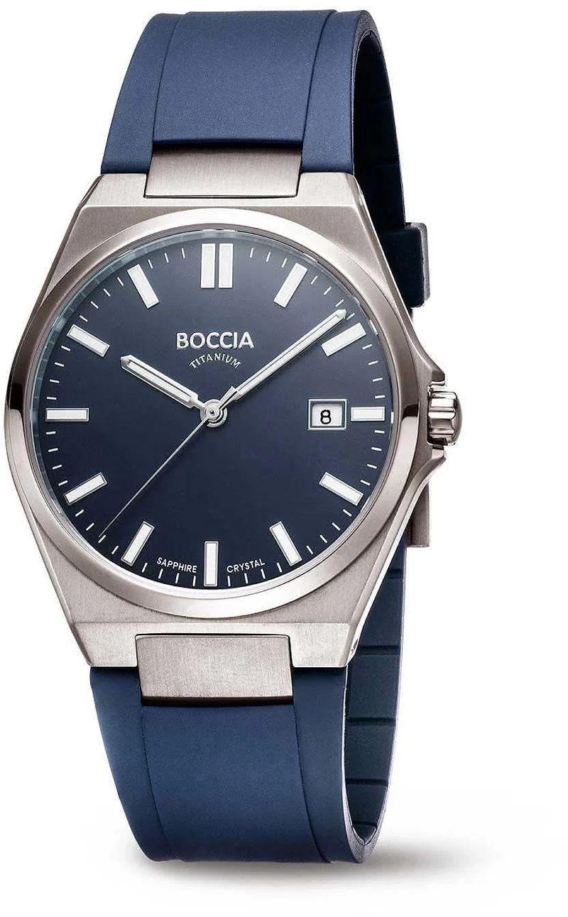 Boccia 3586-04 Herrenuhr - Reintitan - Saphirglas