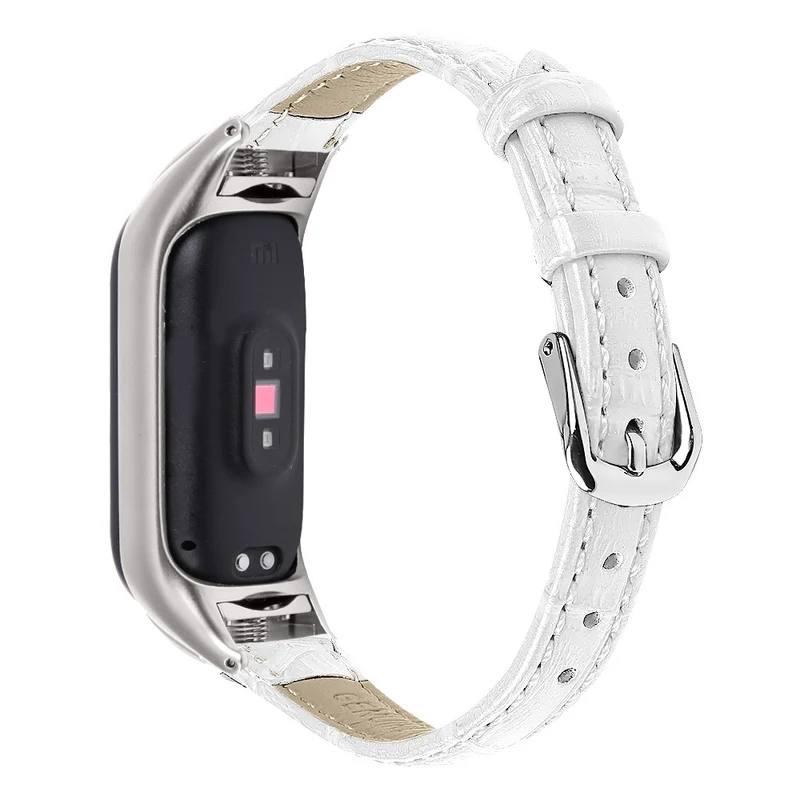 Xiaomi Smart Band 8 Cowhide crocodile pattern leather strap