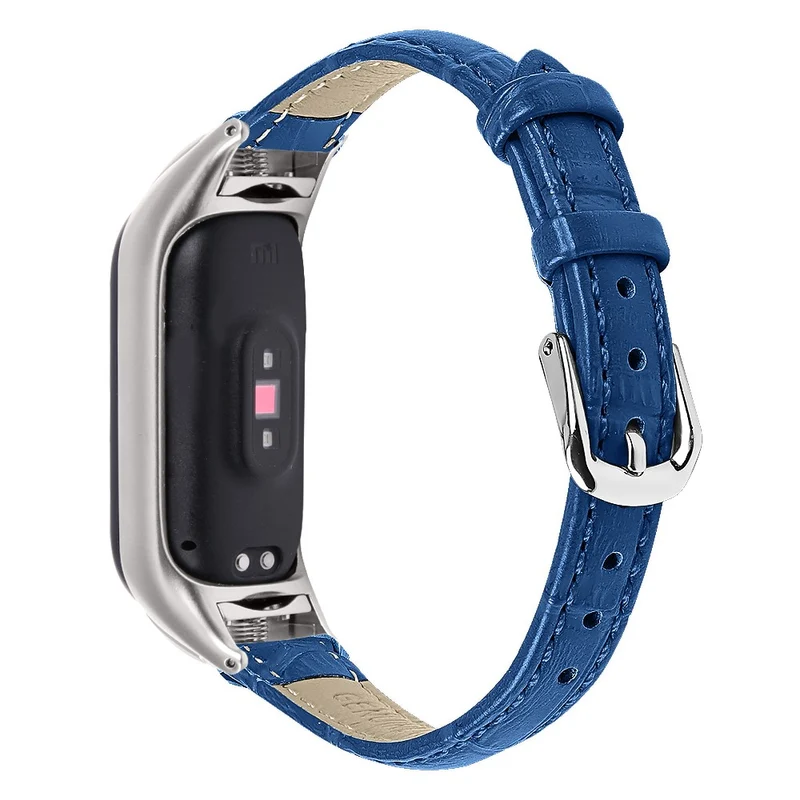 Xiaomi Smart Band 8 Cowhide crocodile pattern leather strap