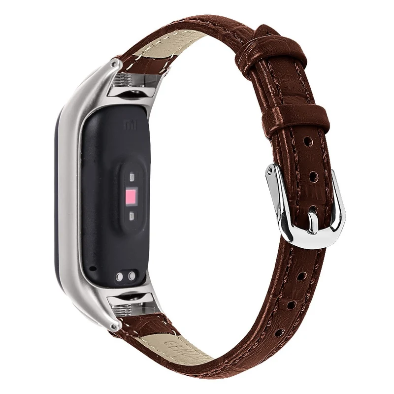 Xiaomi Smart Band 8 Cowhide crocodile pattern leather strap