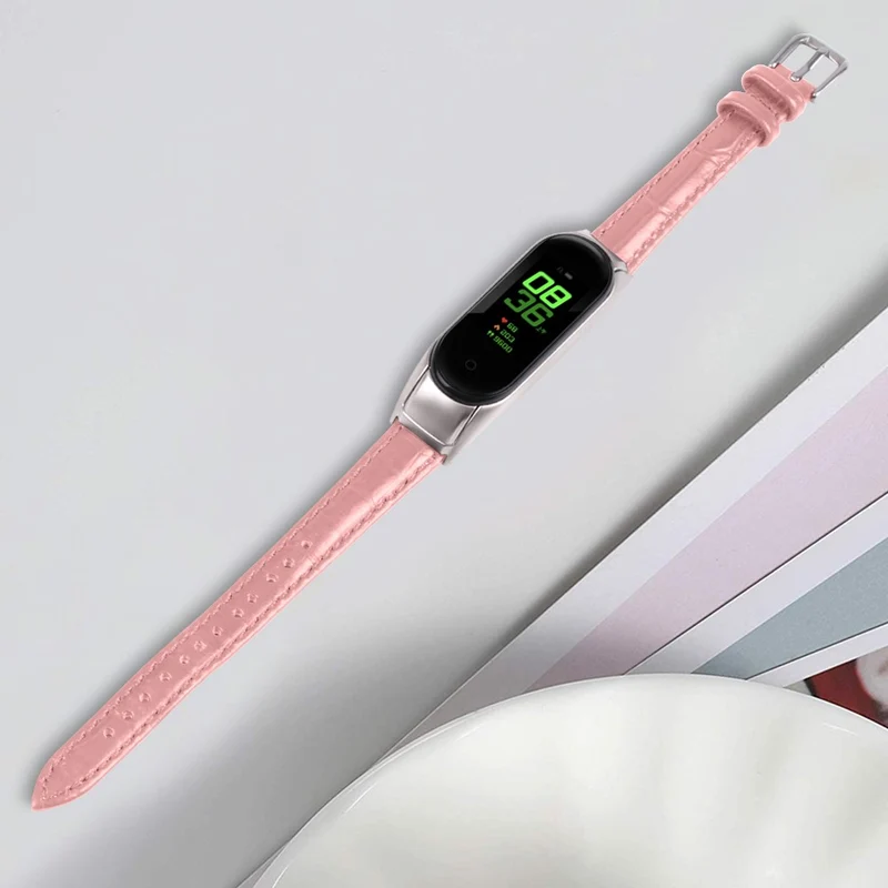 Xiaomi Smart Band 8 Cowhide crocodile pattern leather strap
