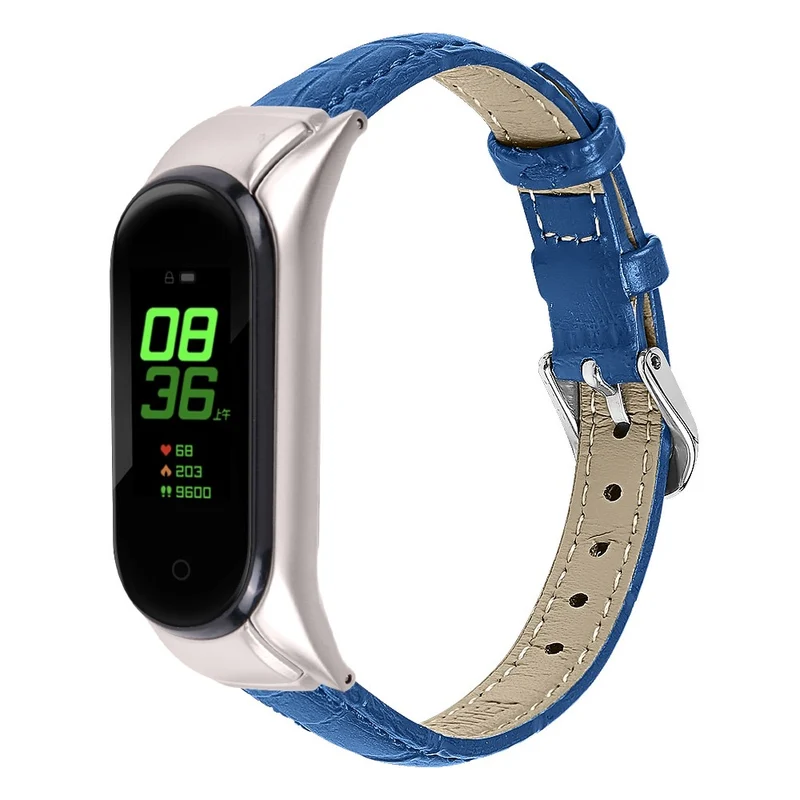 Xiaomi Smart Band 8 Cowhide crocodile pattern leather strap