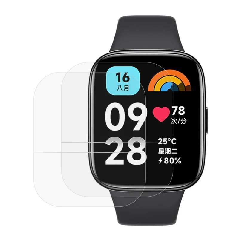 2Pcs Xiaomi Mi Watch Lite 3 HD screen protector