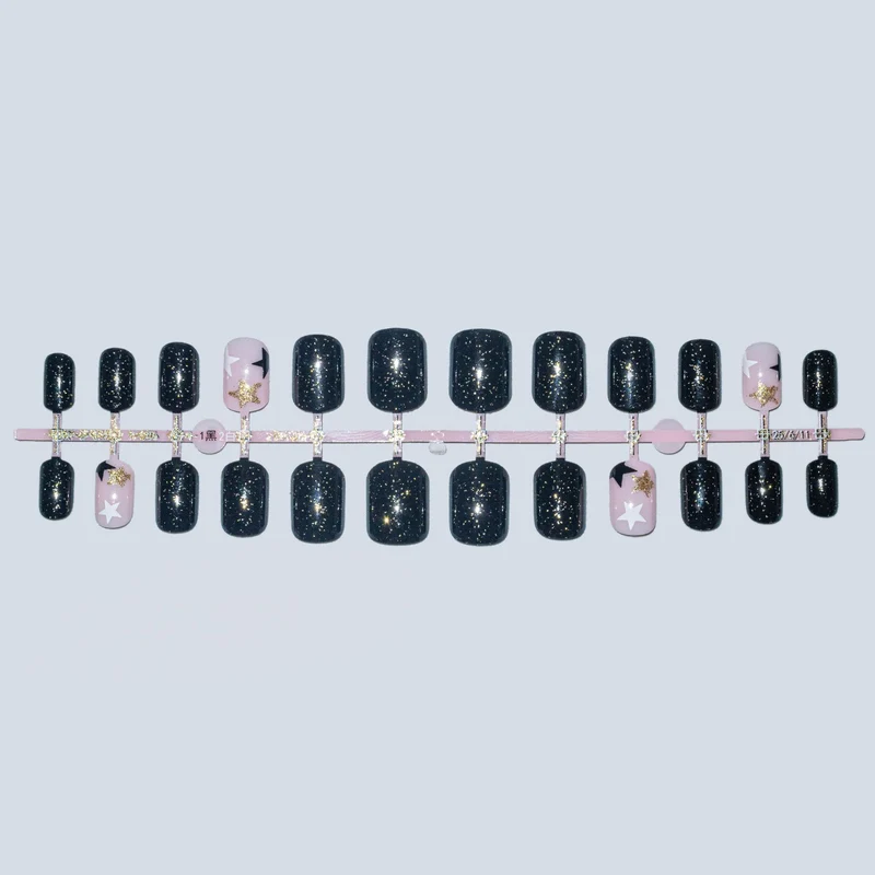 Funkelndes Sternen-Themen Nagelkunstset