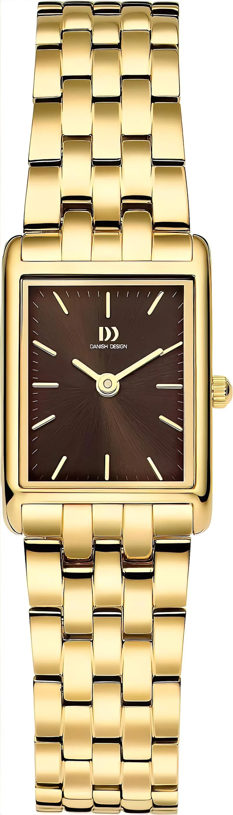 Danish Design 3320366 Damenuhr • Skandinavischer Minimalismus • Gold & Braun