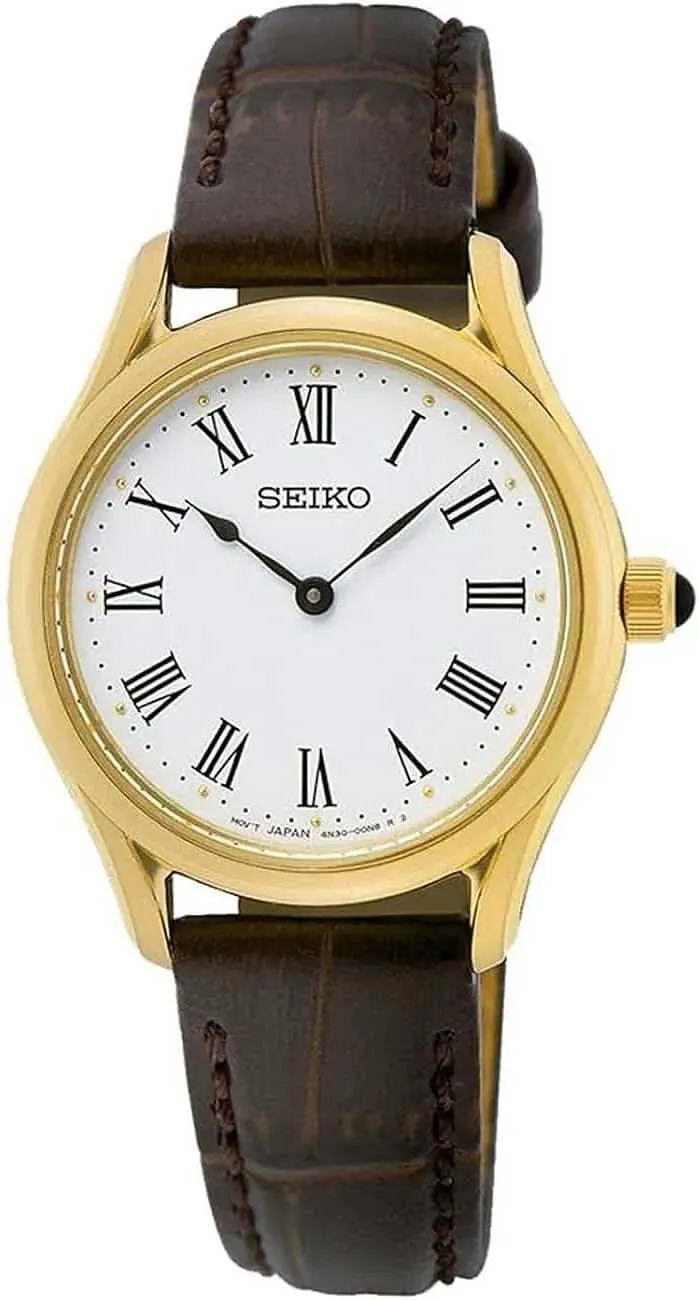 Seiko Conceptual SWR072P1 Damenuhr • Saphirglas • Gold-Look
