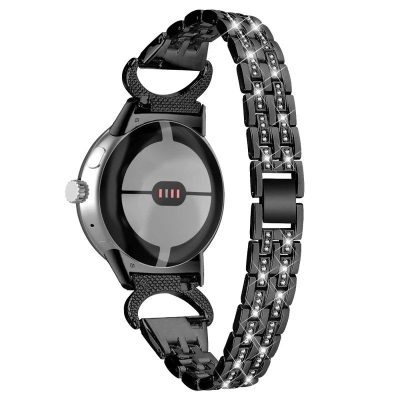 Reizend Google Pixel Watch Metall Und Strass Armband