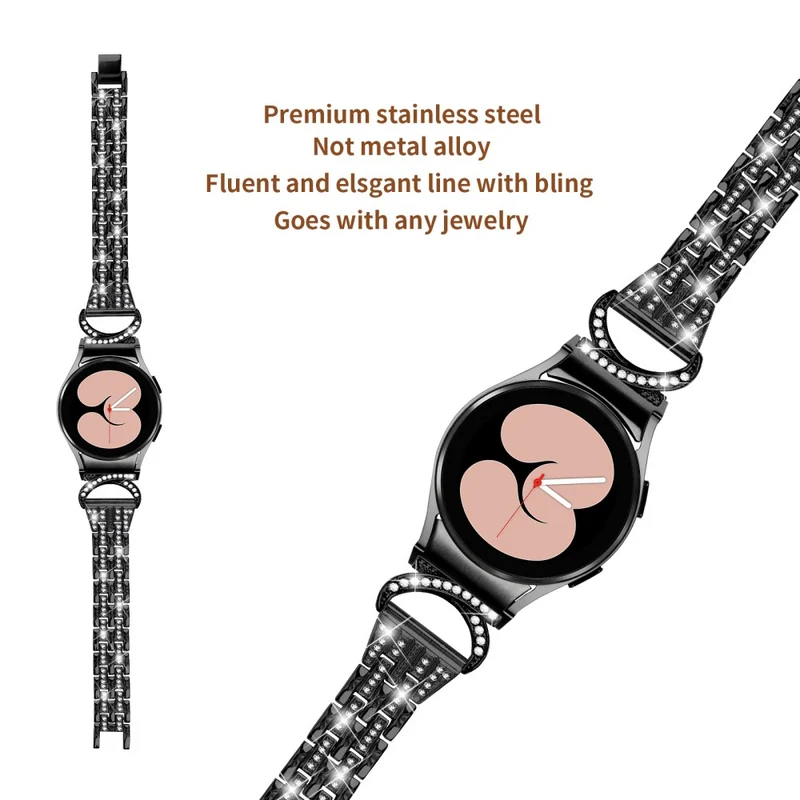 Süß Samsung Smartwatch Metall Und Strass Universell Armband