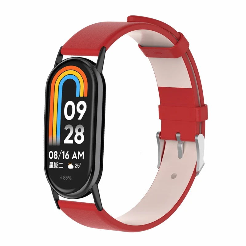 Absolut Robust Xiaomi Smart Band 8 Echtes Leder Armband