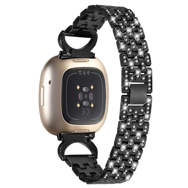 Fitbit Sense 1 / Fitbit Versa 3 Metall Und Strass Universell Armband