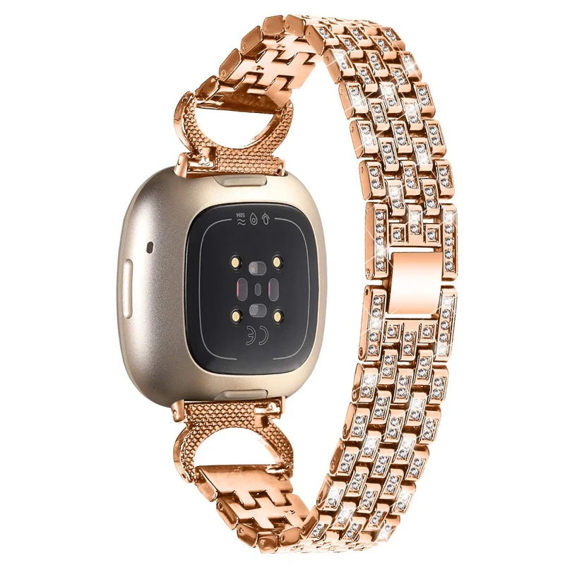 Fitbit Sense 1 / Fitbit Versa 3 Metall Und Strass Universell Armband