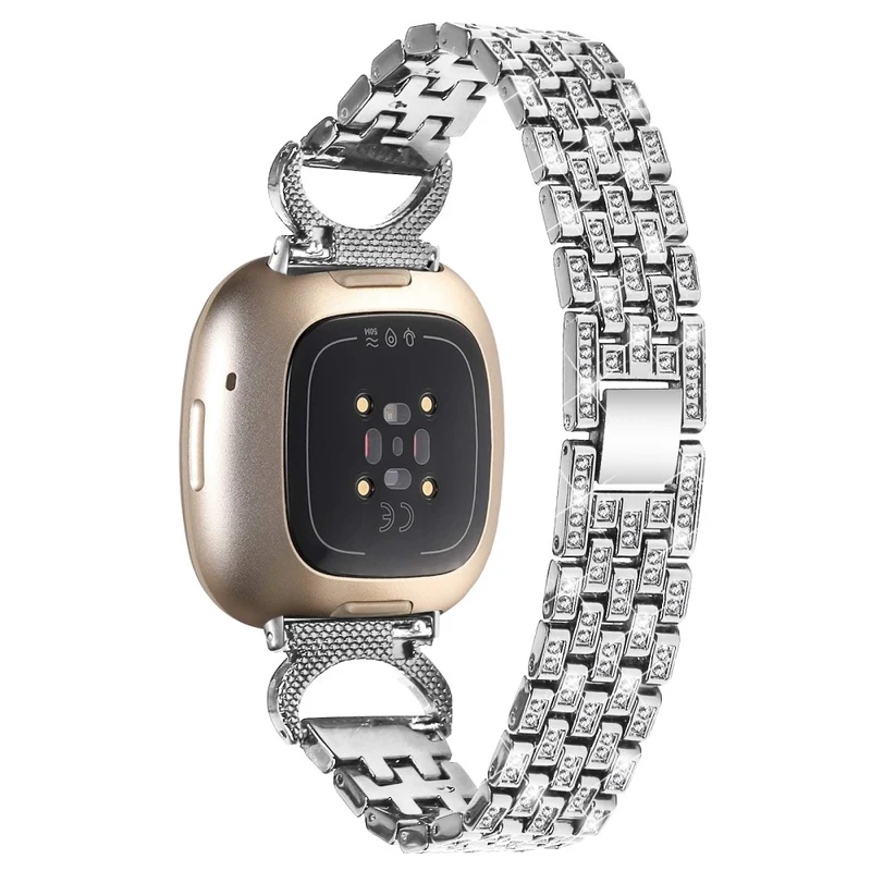 Fitbit Sense 1 / Fitbit Versa 3 Metall Und Strass Universell Armband