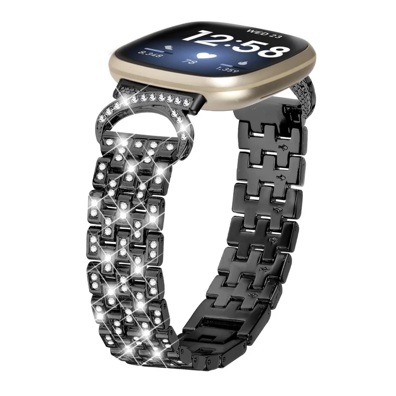Fitbit Sense 1 / Fitbit Versa 3 Metall Und Strass Universell Armband