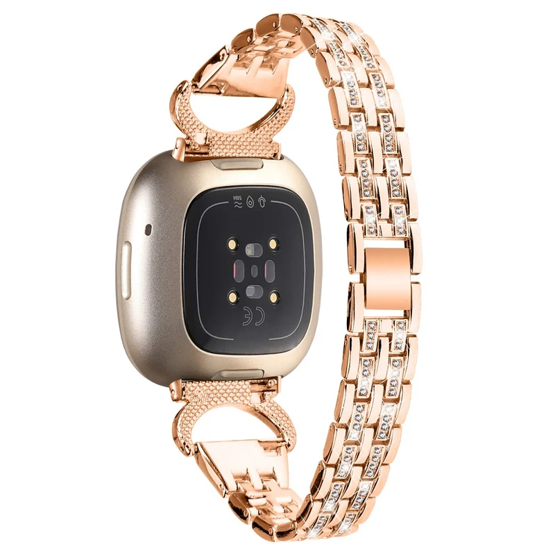 Fitbit Sense 1 / Fitbit Versa 3 Metall Und Strass Universell Armband