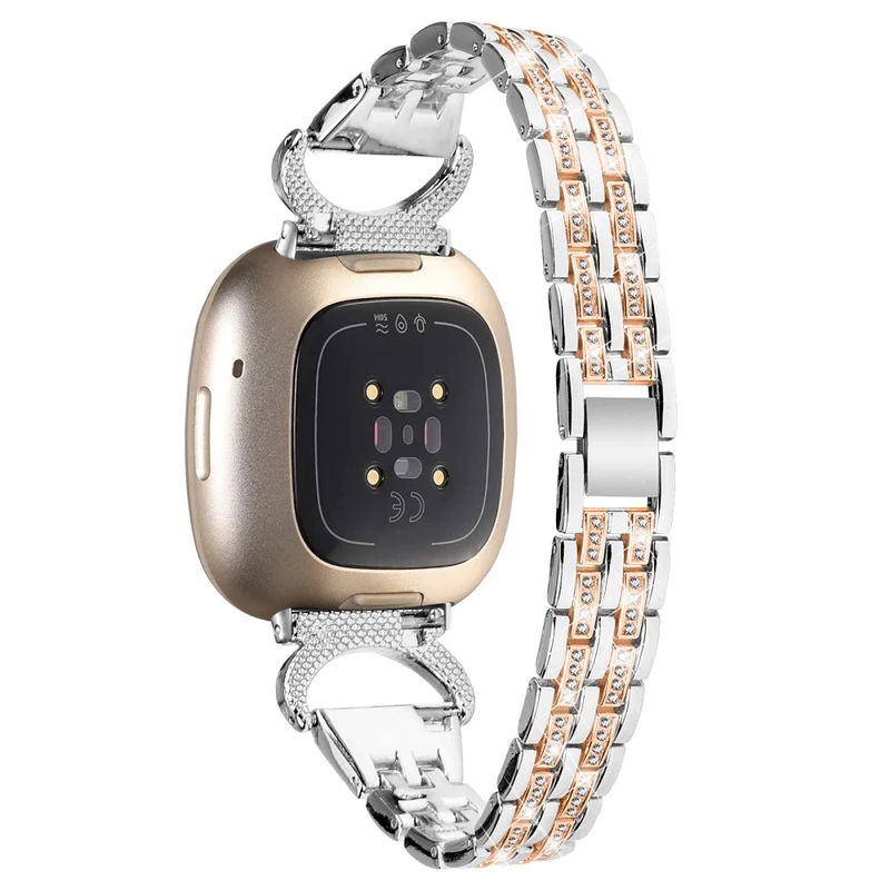 Fitbit Sense 1 / Fitbit Versa 3 Metall Und Strass Universell Armband