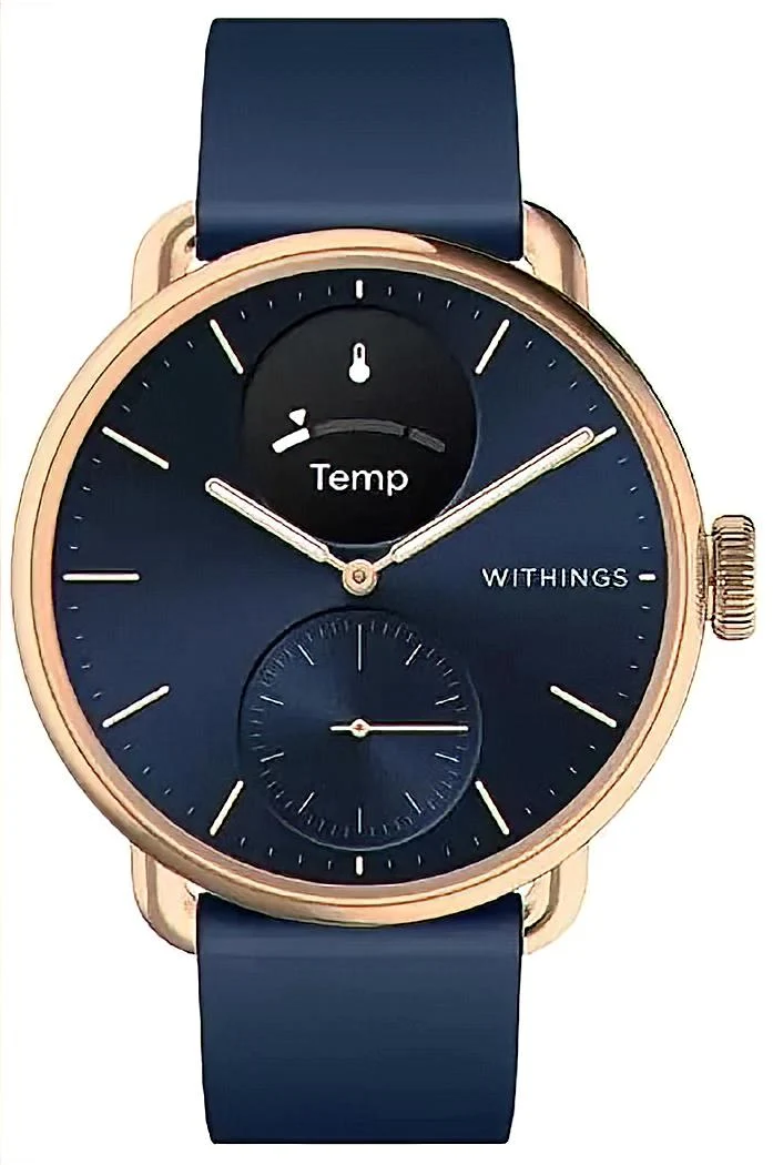 Withings ScanWatch WITHINGS-SCANWATCH Hybrid Smartwatch • EKG & SpO2 Sensor • Saphirglas