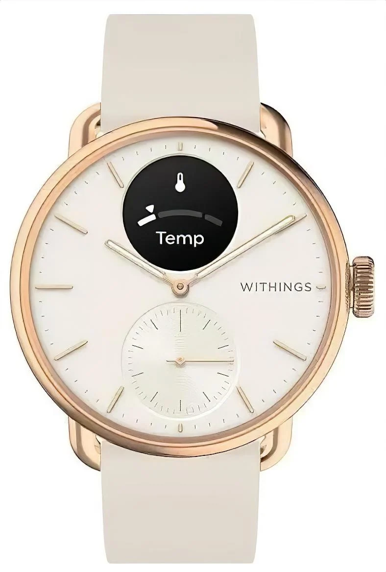 Withings ScanWatch 2 SCANWATCH2-38RGW Damen Uhr • Klinisch validierte Gesundheits-Tracker • Lange Akkulaufzeit