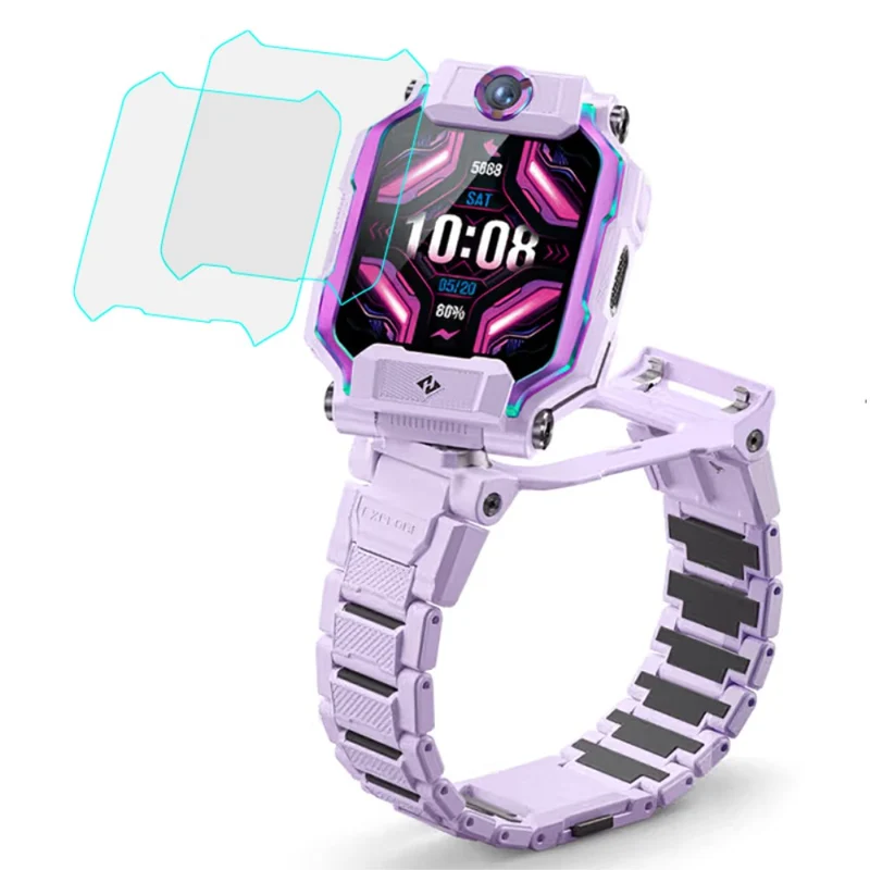 2Pcs XTC Z9 Kids Smart Watch arc edge tempered glass screen protector