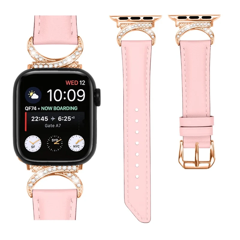 Stark Apple Smartwatch Echtes Leder Universell Armband