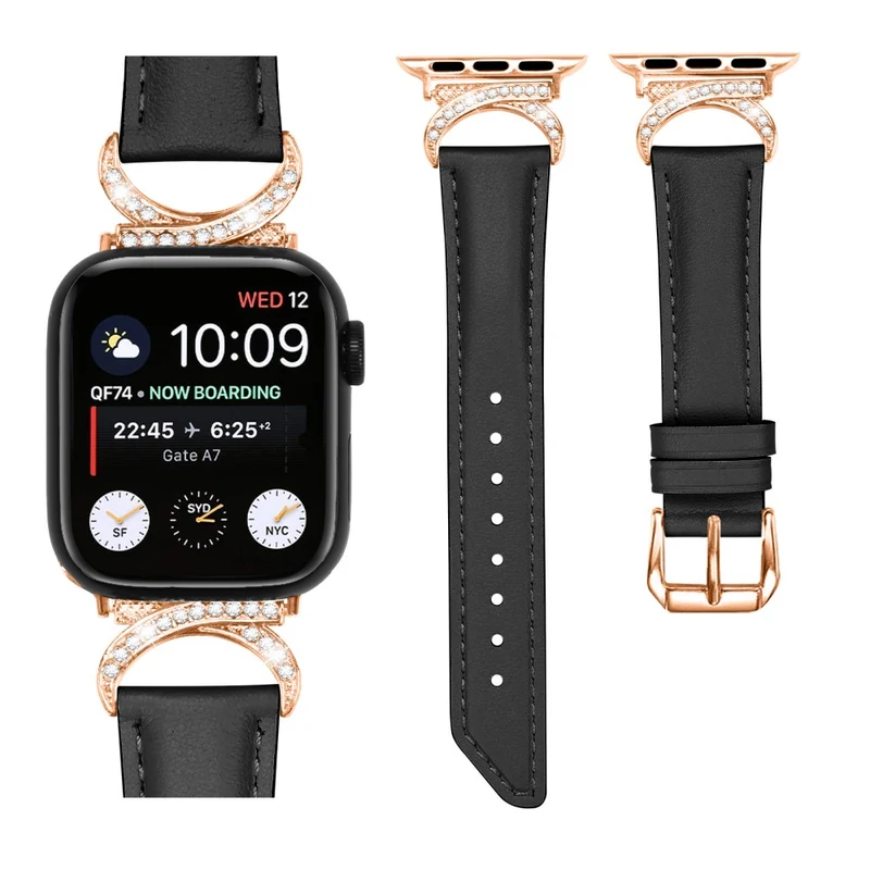 Stark Apple Smartwatch Echtes Leder Universell Armband