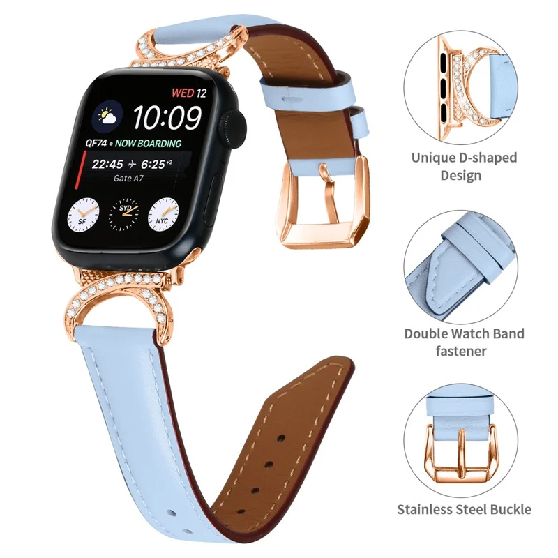 Stark Apple Smartwatch Echtes Leder Universell Armband