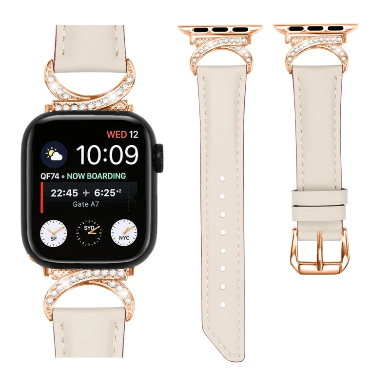 Stark Apple Smartwatch Echtes Leder Universell Armband